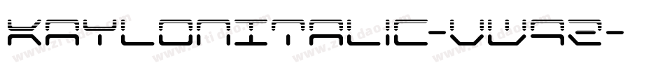KaylonItalic-vW9Z字体转换