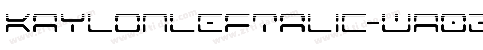 KaylonLeftalic-wa02字体转换