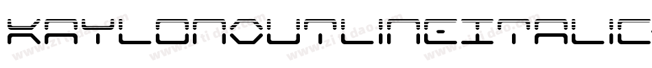 KaylonOutlineItalic-mdwV字体转换