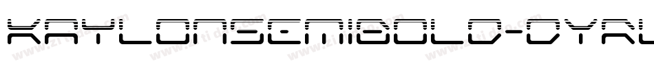 KaylonSemiBold-dYRl字体转换