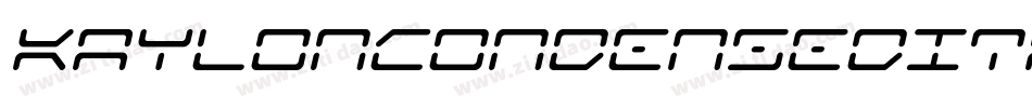 KaylonCondensedItalic-BKMB字体转换