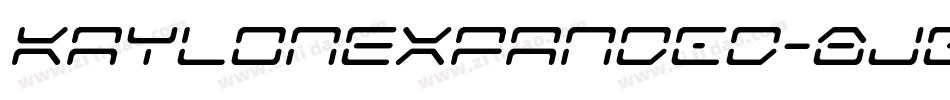 KaylonExpanded-8JGM字体转换