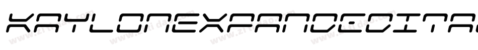 KaylonExpandedItalic-YDpq字体转换