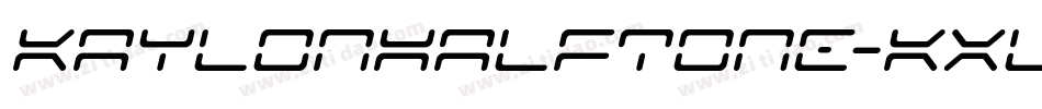 KaylonHalftone-KXLW字体转换