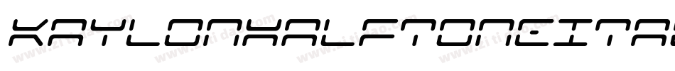 KaylonHalftoneItalic-2xpW字体转换