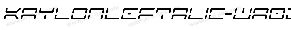 KaylonLeftalic-wa02字体转换