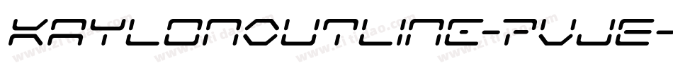KaylonOutline-7VJE字体转换
