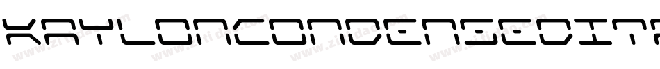 KaylonCondensedItalic-BKMB字体转换
