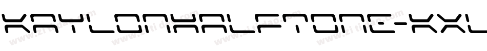 KaylonHalftone-KXLW字体转换