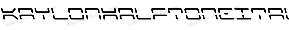 KaylonHalftoneItalic-2xpW字体转换