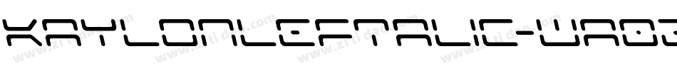 KaylonLeftalic-wa02字体转换