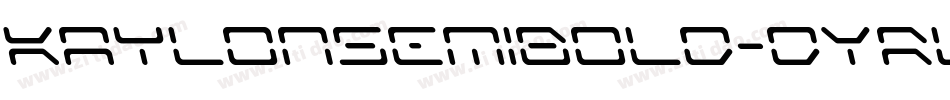 KaylonSemiBold-dYRl字体转换