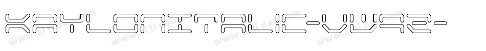 KaylonItalic-vW9Z字体转换