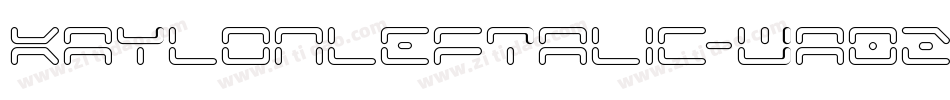 KaylonLeftalic-wa02字体转换