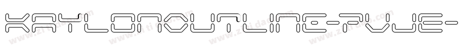 KaylonOutline-7VJE字体转换