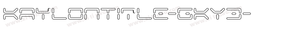 KaylonTitle-gKY3字体转换
