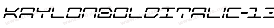 KaylonBoldItalic-13g0字体转换