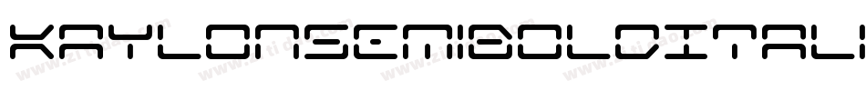 KaylonSemiBoldItalic-Pe0P字体转换 KaylonSemiBoldItalic-Pe0P字体转换