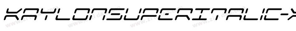 KaylonSuperItalic-Xpx2字体转换 KaylonSuperItalic-Xpx2字体转换