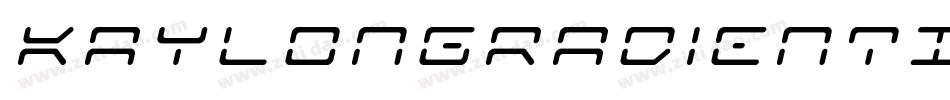KaylonGradientItalic-Mogp字体转换