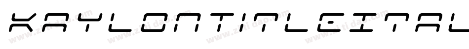 KaylonTitleItalic-oLmq字体转换