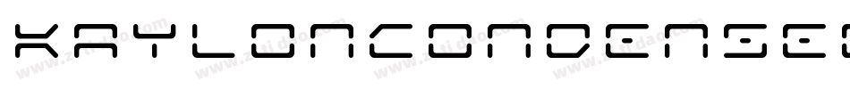 KaylonCondensedItalic-BKMB字体转换