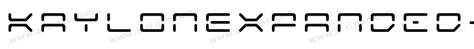 KaylonExpanded-8JGM字体转换