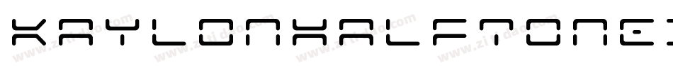 KaylonHalftoneItalic-2xpW字体转换