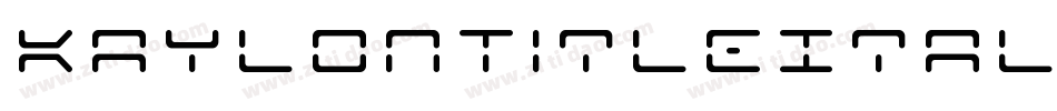 KaylonTitleItalic-oLmq字体转换