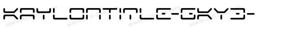 KaylonTitle-gKY3字体转换