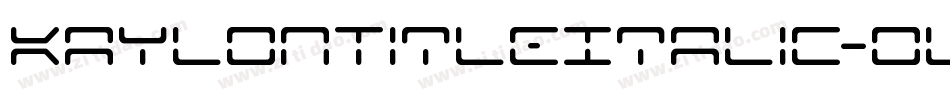 KaylonTitleItalic-oLmq字体转换