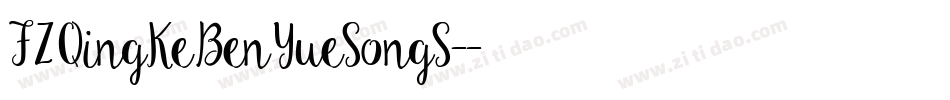 FZQingKeBenYueSongS-字体转换