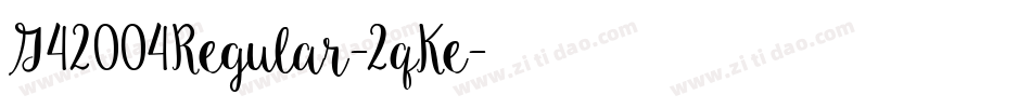 G42004Regular-2qKe字体转换