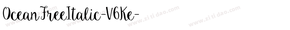 OceanFreeItalic-V6Ke字体转换