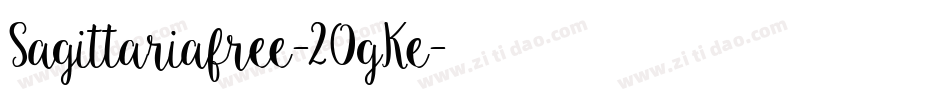 Sagittariafree-2OgKe字体转换
