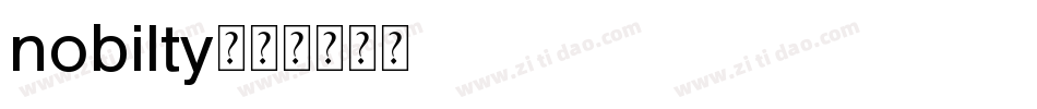 nobilty字体转换