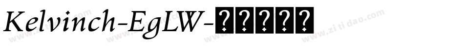 Kelvinch-EgLW字体转换