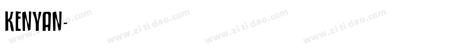 KENYAN字体转换