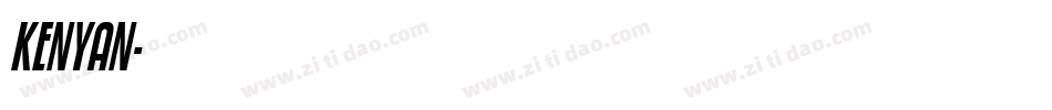 KENYAN字体转换