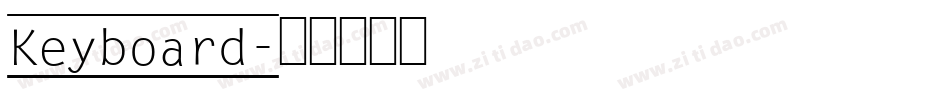 Keyboard字体转换