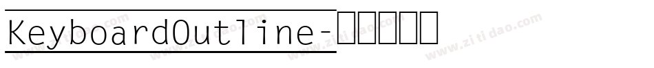 KeyboardOutline字体转换