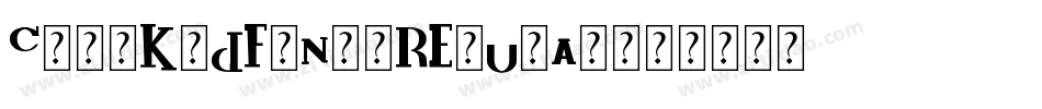 CoolKidFont-Regular字体转换