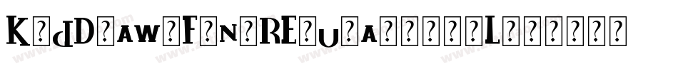 KidDrawsFontRegular-3g3L字体转换