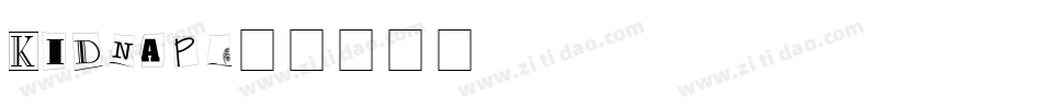 KIDNAP字体转换