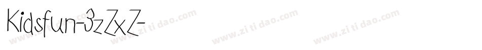 Kidsfun-3zZxZ字体转换