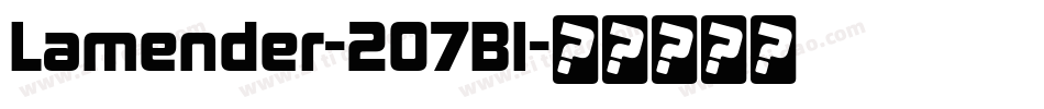 Lamender-2O7Bl字体转换