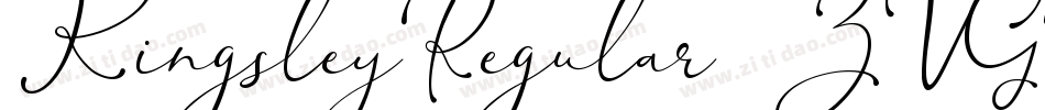 KingsleyRegular-ZVGRx字体转换