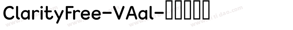 ClarityFree-VAal字体转换
