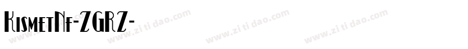 KismetNf-ZGRZ字体转换