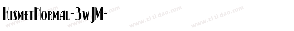 KismetNormal-3wJM字体转换